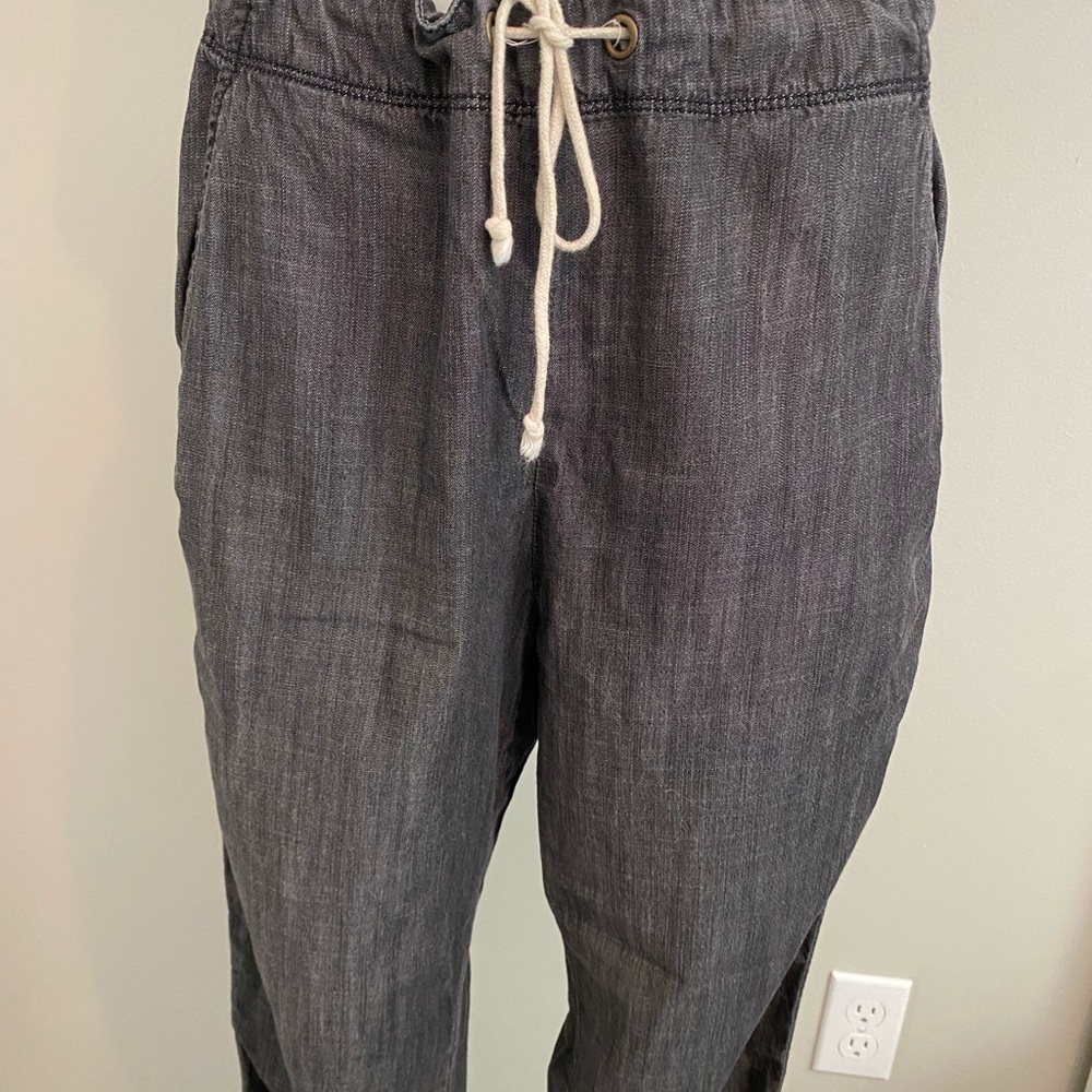EILEEN FISHER | Grey Tencel Cotton Drawstring Jogger Pant Size XS - Picture 9 of 10